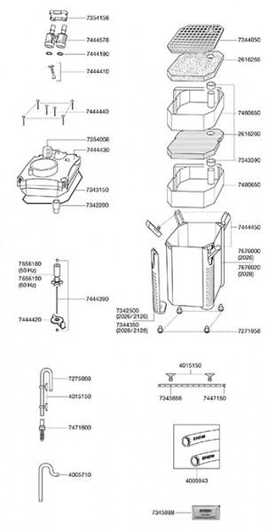 Eheim Filterbehälter für 2028, 2228