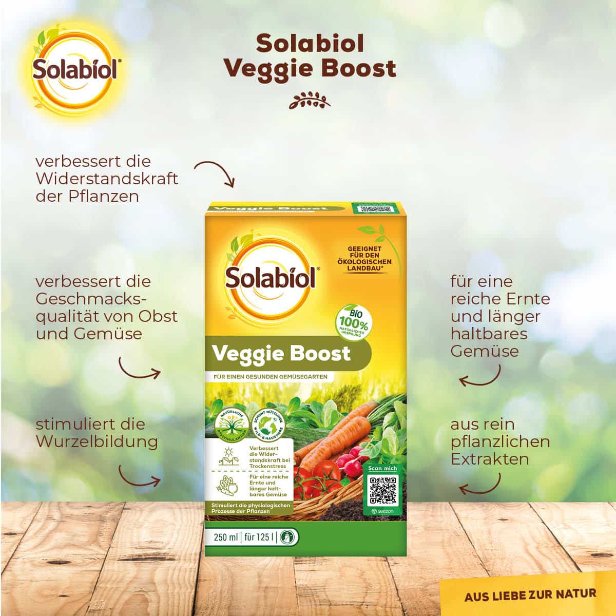 Solabiol Veggie Boost für gesundes Pflanzenwachstum 250 ml 