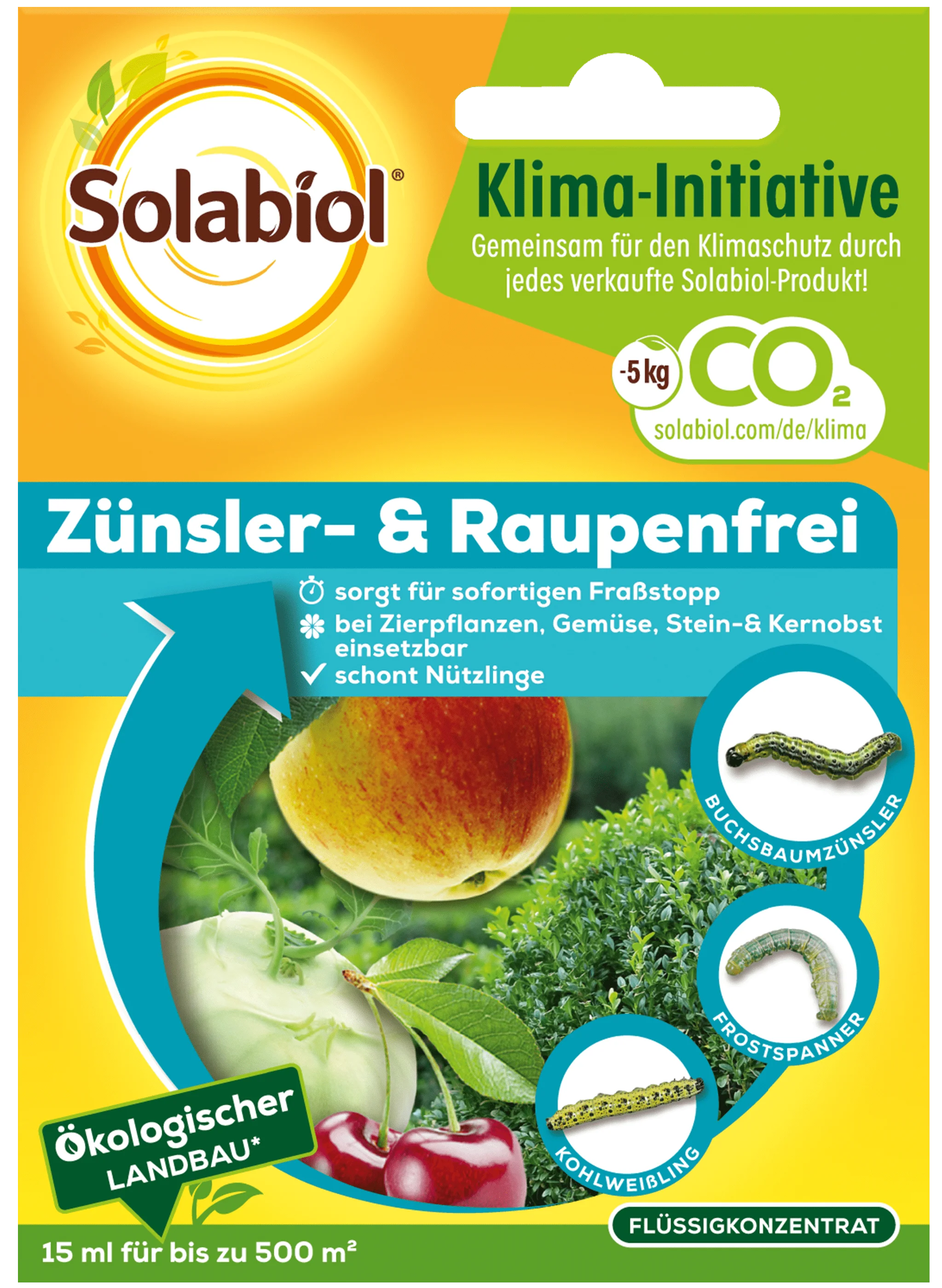 Solabiol Zünsler- & Raupenfrei sofortiger Fraßstopp 15 ml 