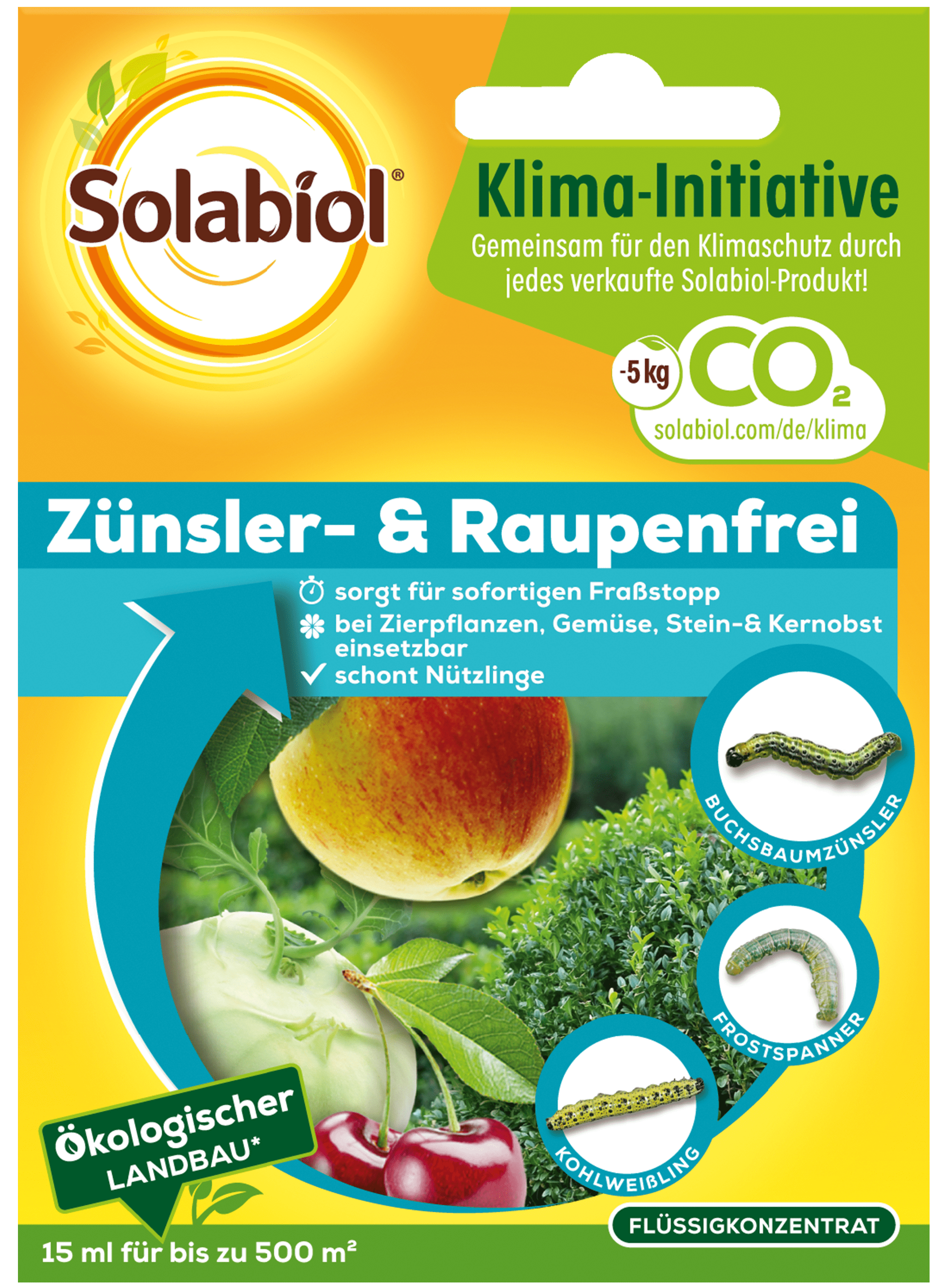 Solabiol Zünsler- & Raupenfrei sofortiger Fraßstopp 15 ml 