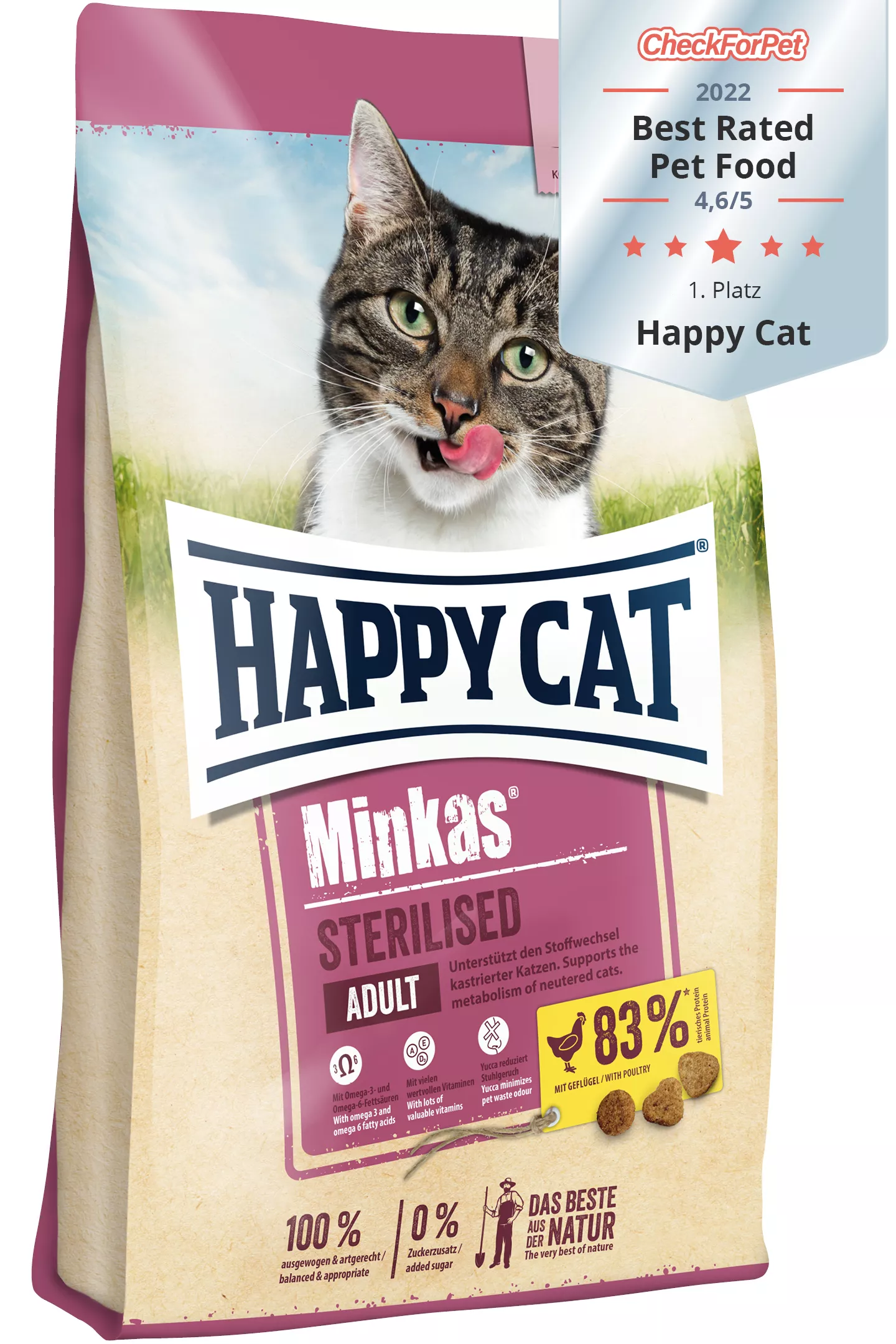 Happy Cat Minkas Sterilised Geflügel 500 g