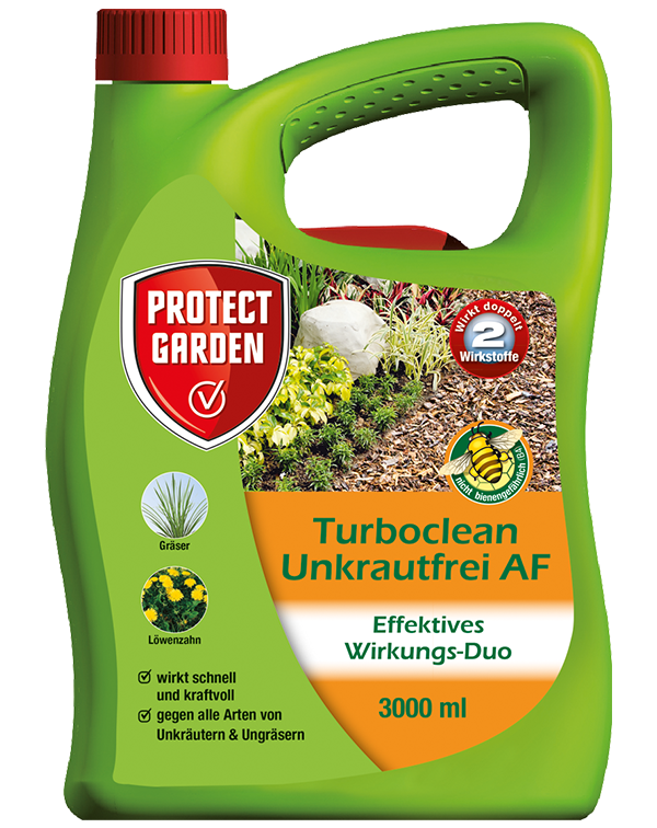 Protect Garden Turboclean Unkrautfrei AF Breites Wirkungsspektrum (Unkräuter/Algen/Moos) 3 l 