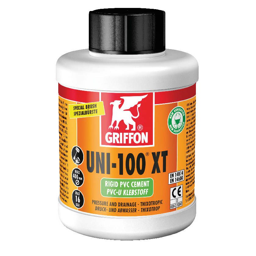 Griffon Uni 100 XT PVC Kleber transparent 500 ml Dose mit Pinsel