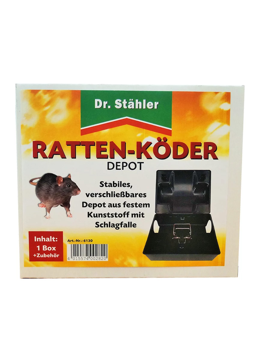 Dr. Stähler Ratten-Köder Depot mit Schlagfalle
