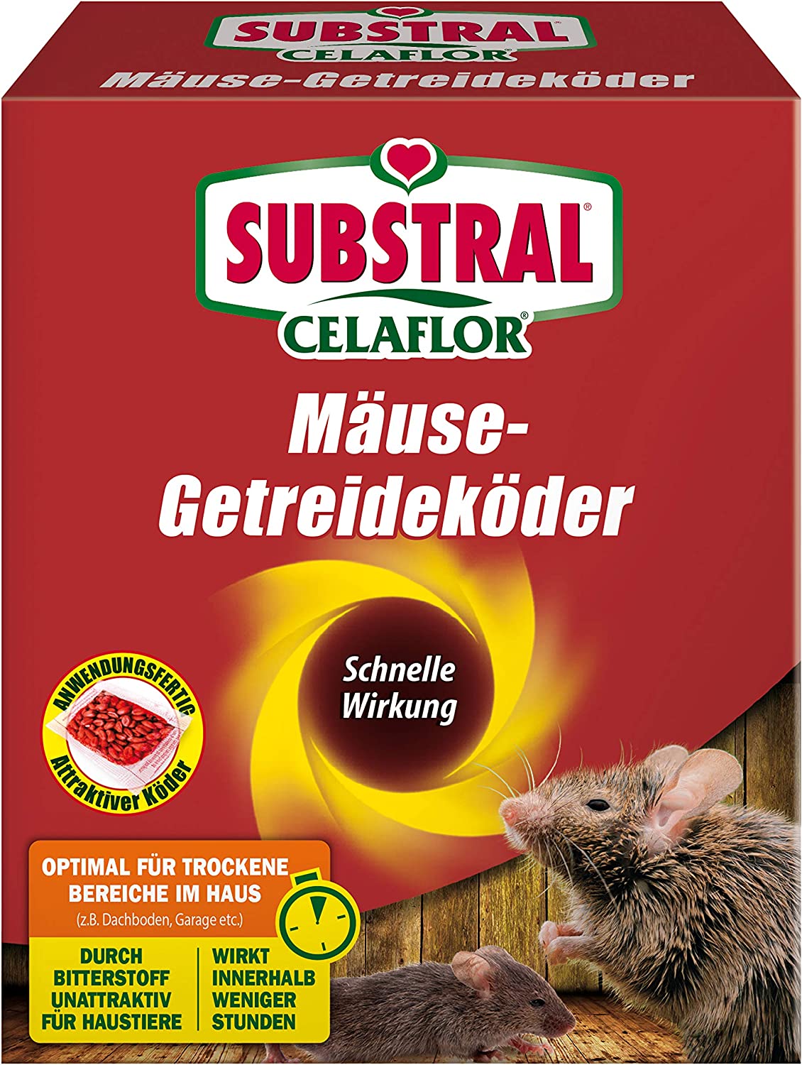 SUBSTRAL® Celaflor® Mäuse-Getreideköder 100 g
