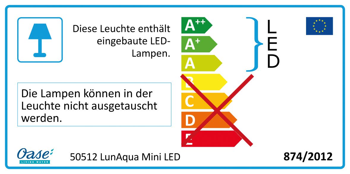 Oase LunAqua Mini LED 3 neutralweiße LED-Leuchten im Set