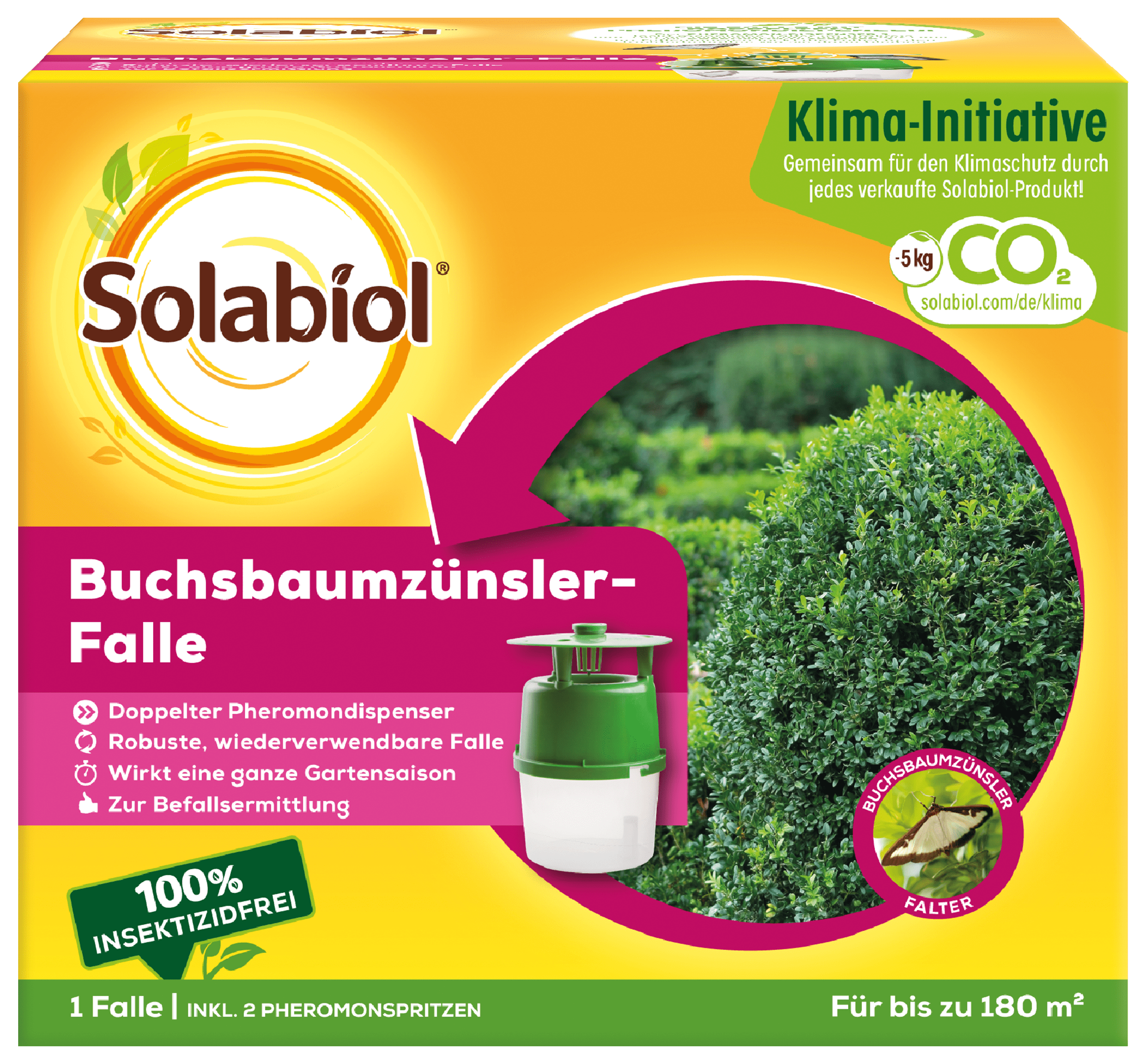 Solabiol Buchsbaumzünsler-Falle 180m² 1 Falle