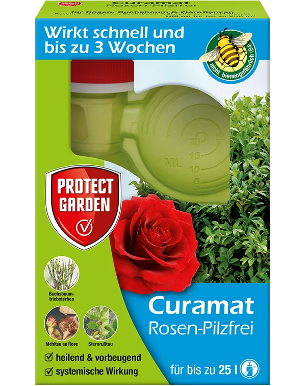 Protect Garden Curamat Rosen-Pilzfrei  intensives Blattgrün sowie kompakten Wuchs 