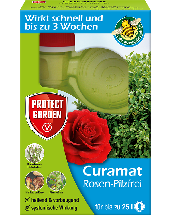 Protect Garden Curamat Rosen-Pilzfrei intensives Blattgrün sowie kompakten Wuchs 