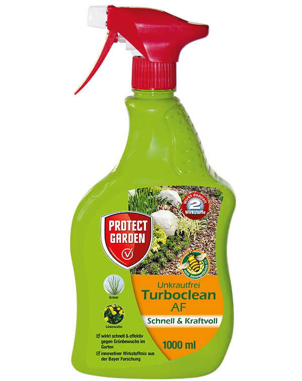 Protect Garden Turboclean Unkrautfrei AF Breites Wirkungsspektrum (Unkräuter/Algen/Moos) 1000 ml 