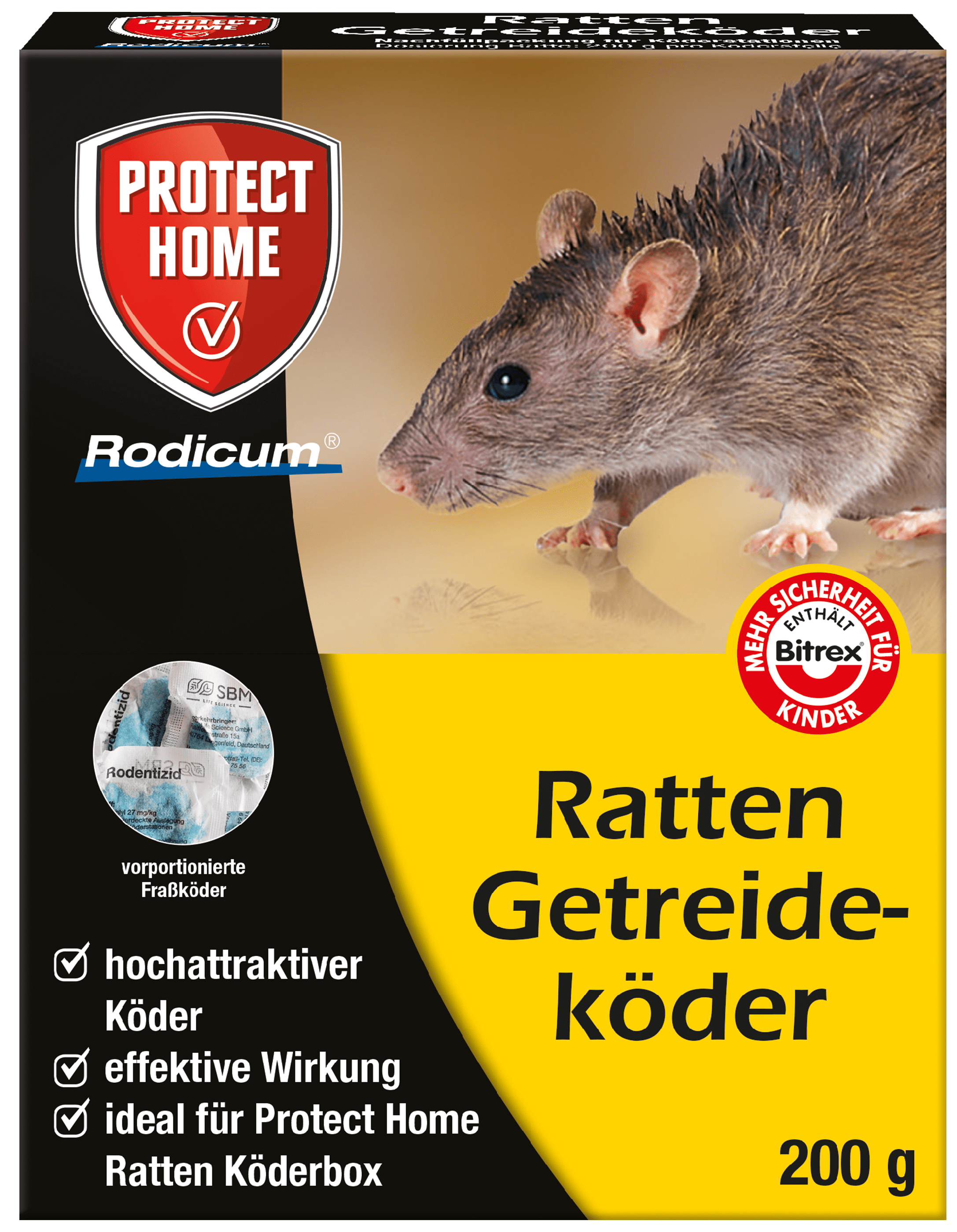 Protect Home Ratten Getreideköder 200g 