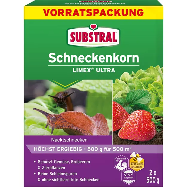 SUBSTRAL® Schneckenkorn Limex Ultra 2 x 500 g Neu 