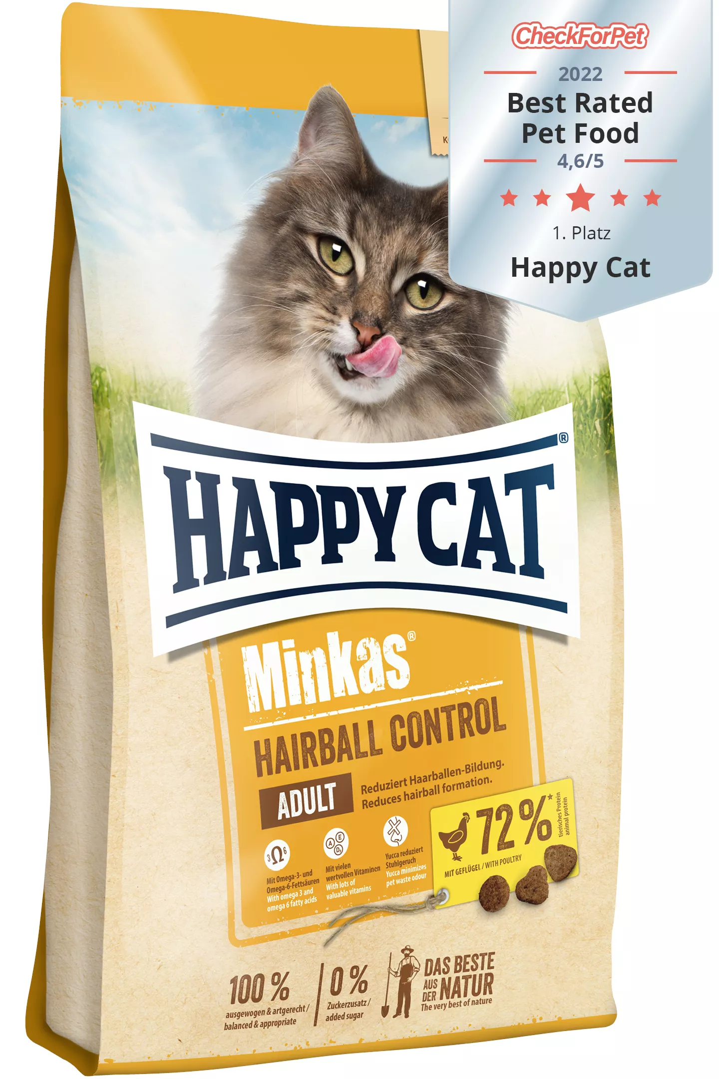 Happy Cat Minkas Hairball Control Geflügel 1,5kg 