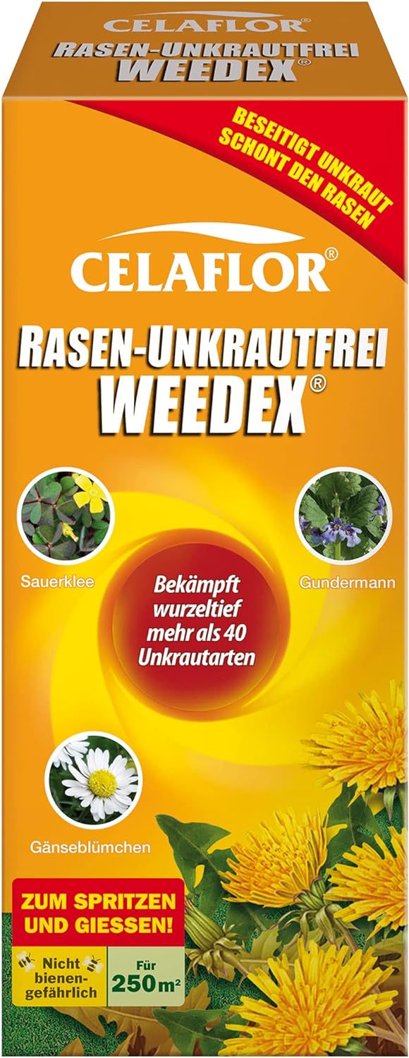 Celaflor® Rasen-Unkrautfrei Weedex bekämpft  Unkräuter im Rasen für 250 m²