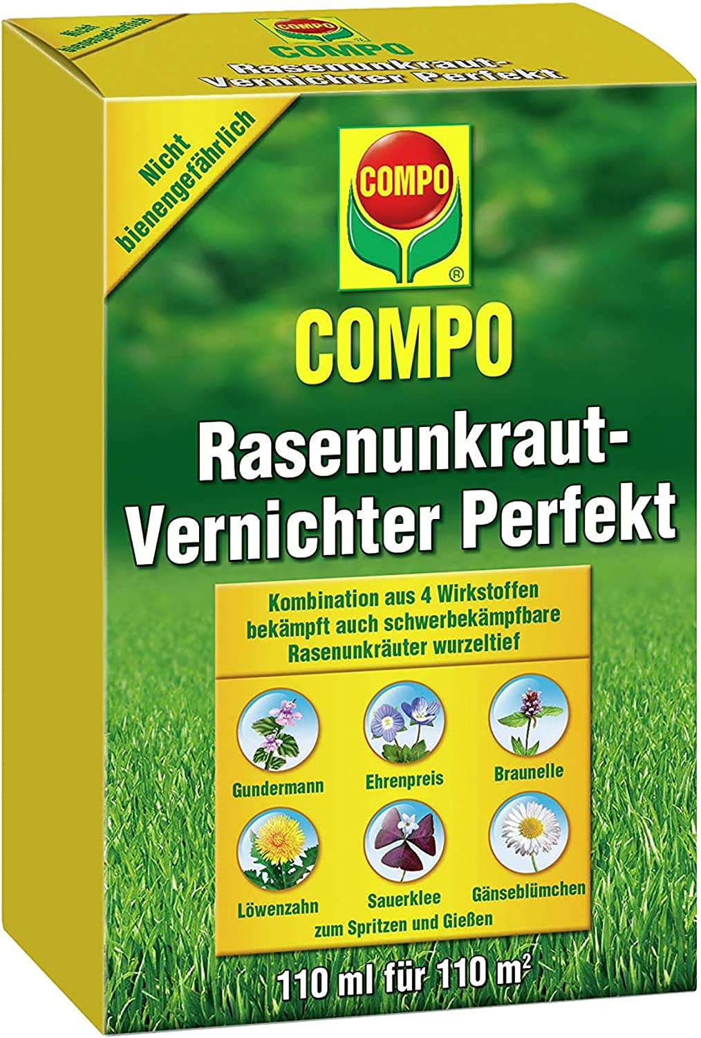 COMPO Rasenunkraut-Vernichter Perfekt 110 ml für 110 m² 