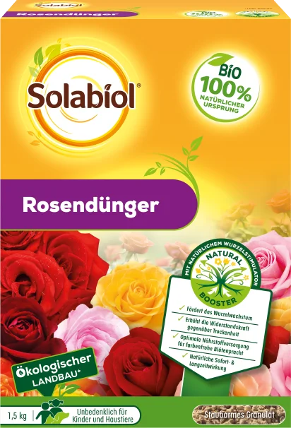 Solabiol Rosendünger zusammensetzung ist 100% natürlichen Ursprungs 1,5 kg