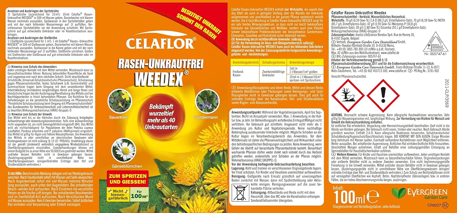 Celaflor® Rasen-Unkrautfrei Weedex für 100 m²
