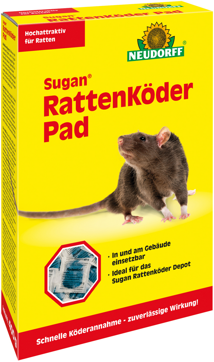 Neudorff Sugan Rattenköder Pad 400 g  