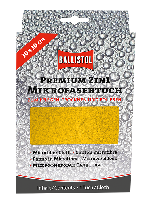 Ballistol Premium 2 in1 Mikrofasertuch Pflegen, Trocknen, Polieren 