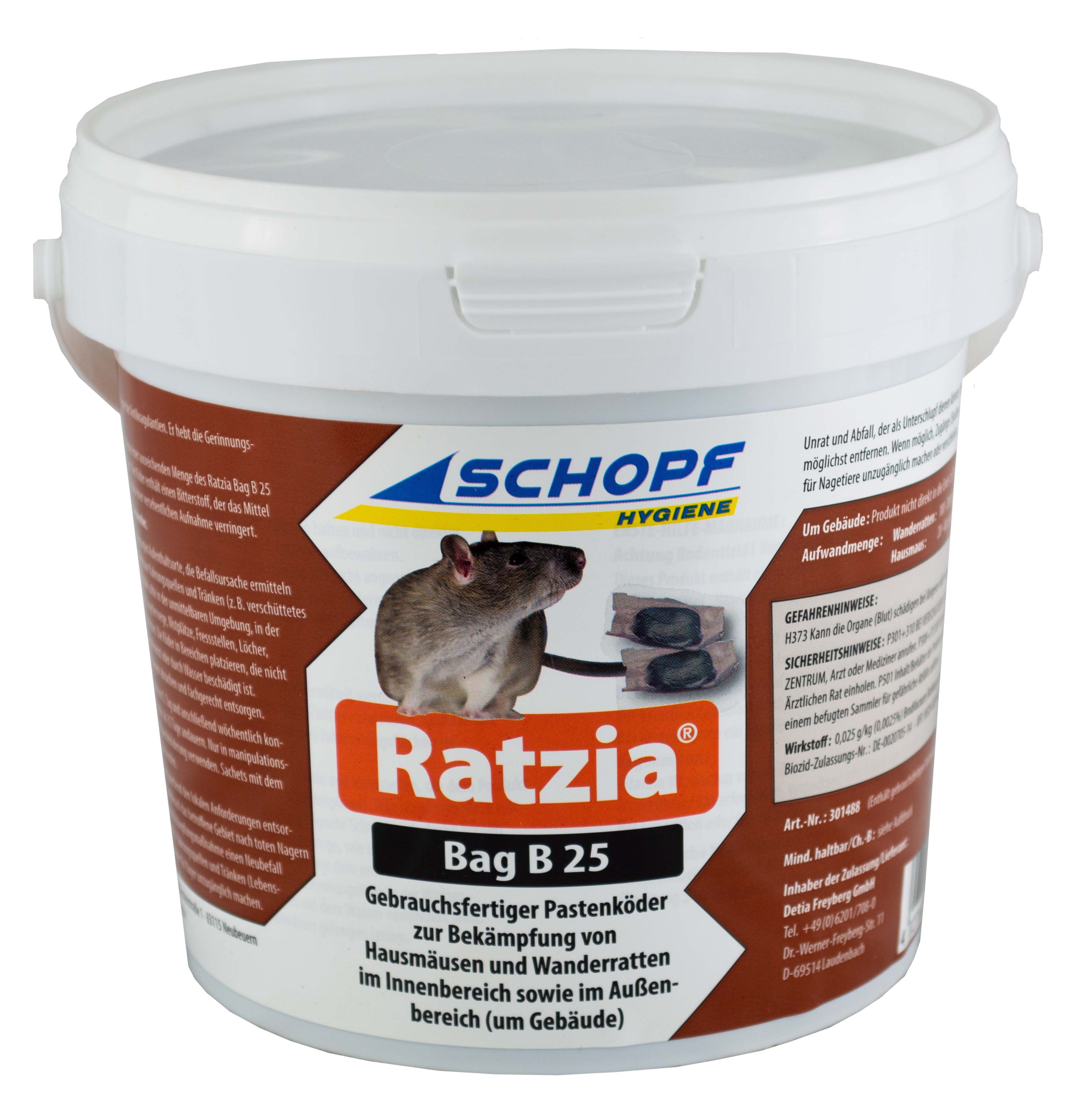 Ratzia Bag B 25 Gebrauchsfertiger Pastenköder Schopf 1,5kg