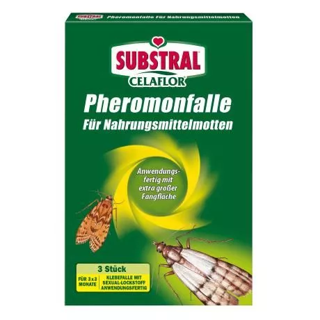 SUBSTRAL® Celaflor® Pheromonfalle für Nahrungsmittelmotten 3 Stk.