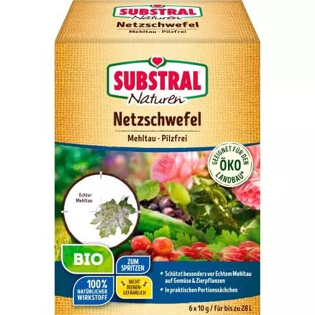 SUBSTRAL® Naturen® Bio Netzschwefel Mehltau-Pilzfrei 60 g
