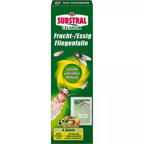 SUBSTRAL® Celaflor® Frucht-/Essigfliegenfalle 4 Stk.