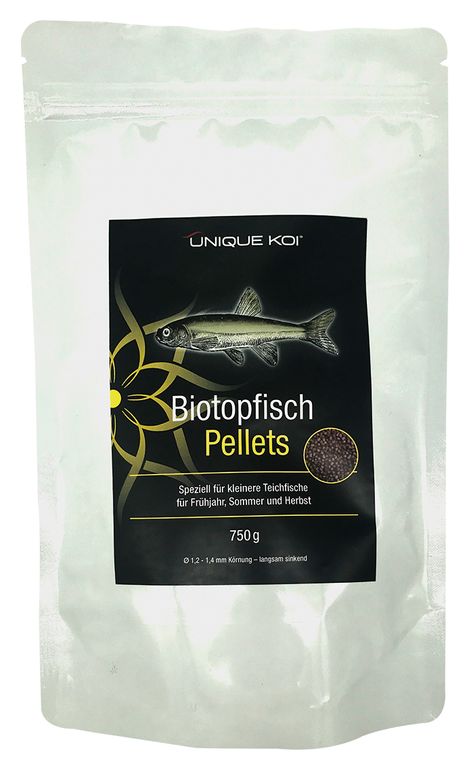 Unique Koi Biotopfisch Pellets 750 g Ø 1.2 - 1.4 mm