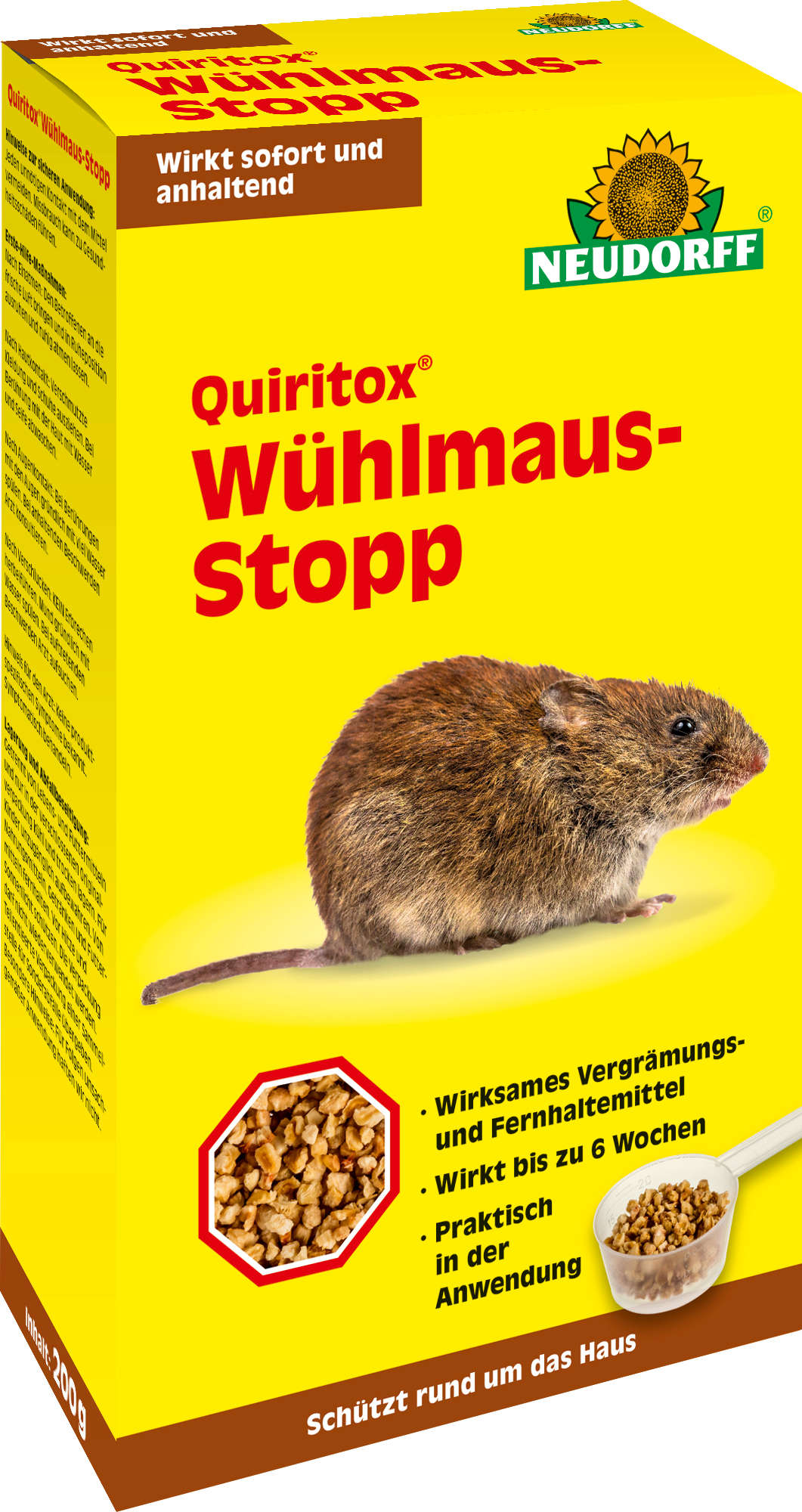 Neudorff Quiritox Wühlmaus-Stopp 200 g