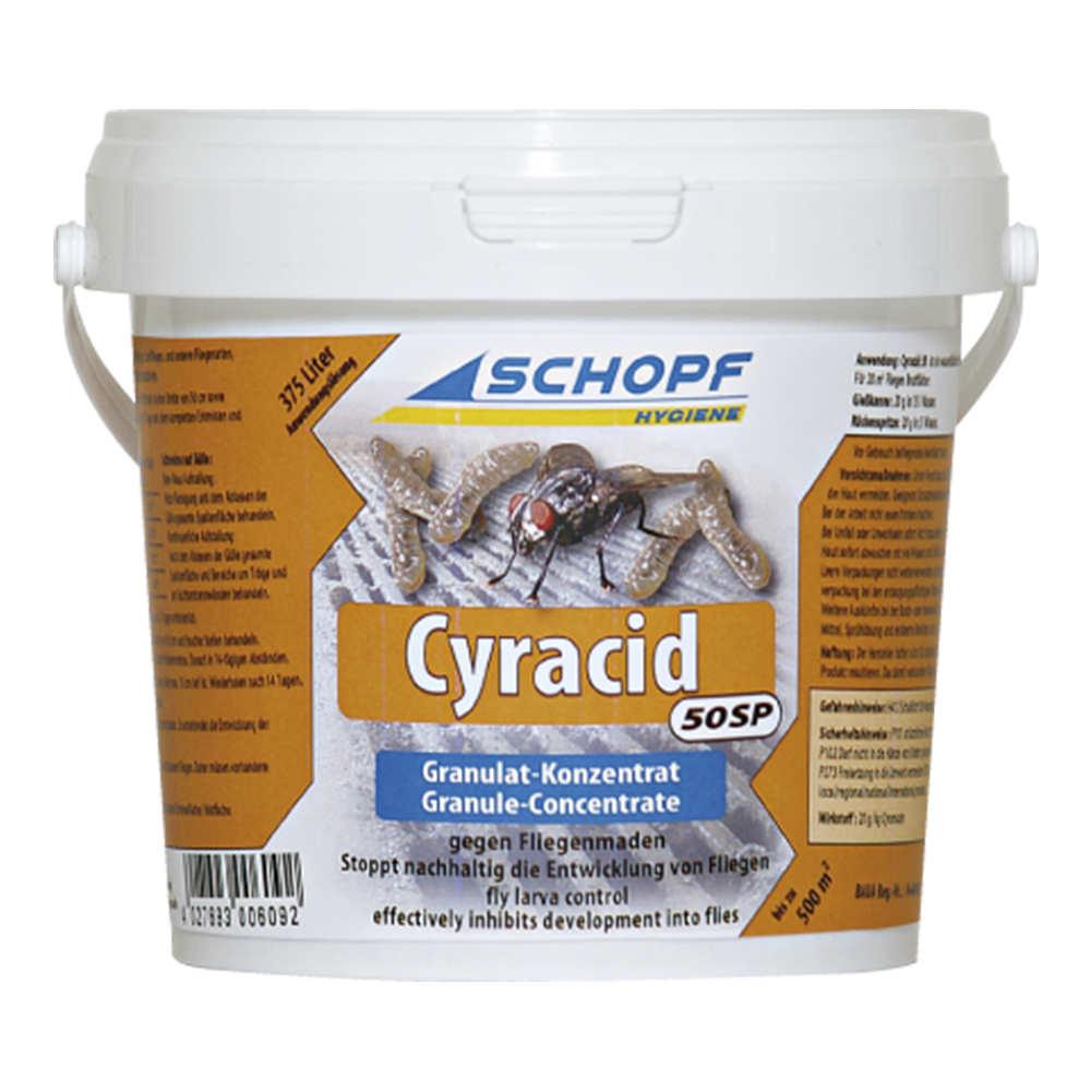 Cyracid® 50 SP Hochkonzentriertes Gieß- und Streumittel gegen Fliegenmaden 2 kg 