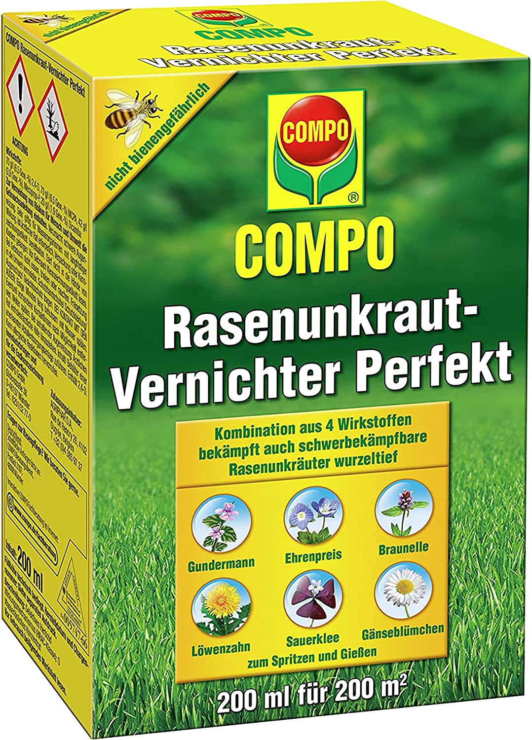 COMPO Rasenunkraut-Vernichter Perfekt 200 ml für 200 m²