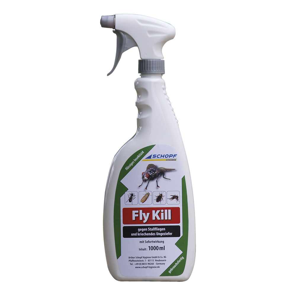 Fly Kill Gebrauchsfertiges Ungezieferspray Fliegen, Bremsen, Schaben, Ameisen 1L