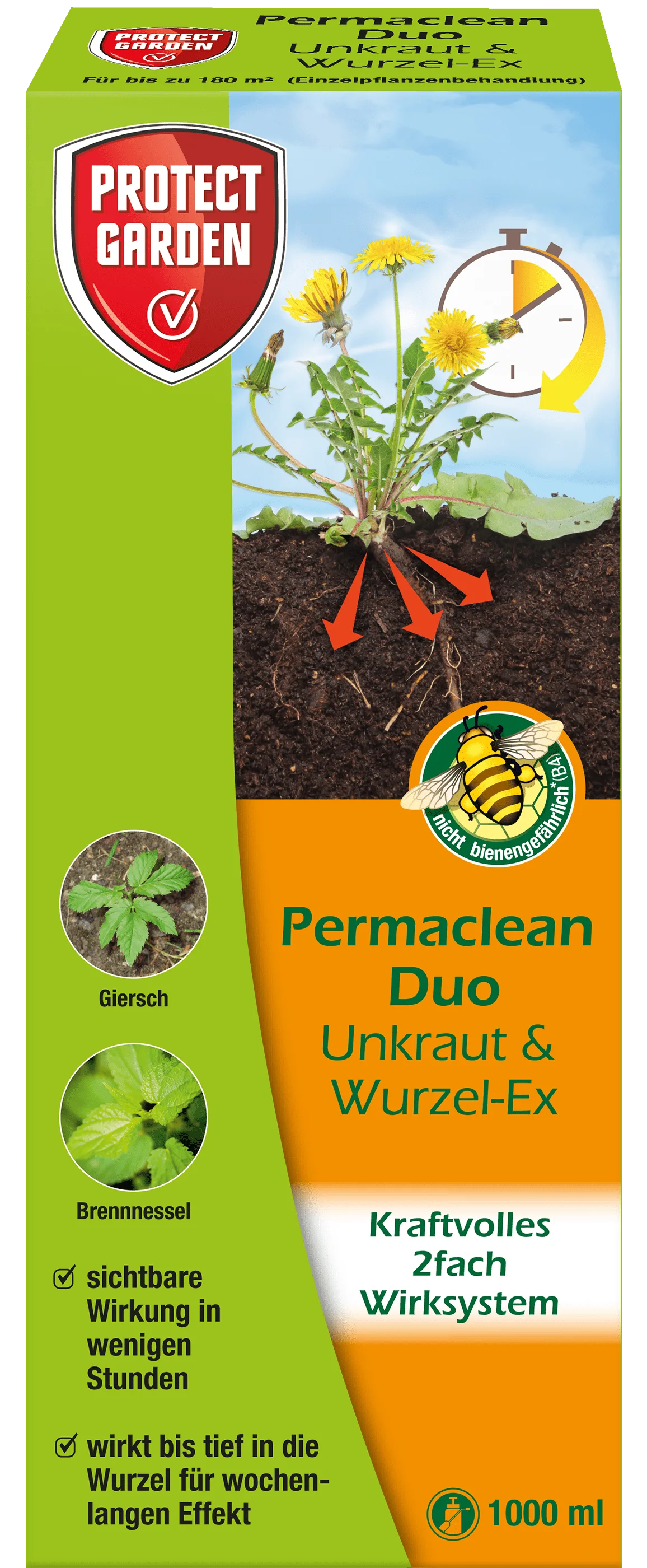 Protect Garden Permaclean Duo Unkraut & Wurzel-Ex 1000 ml 